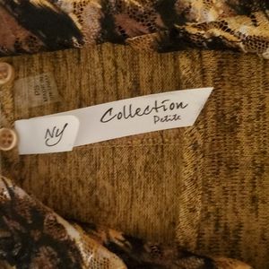 Gold top with detachable scarf